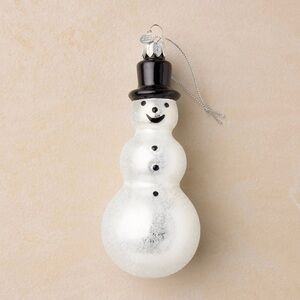 John Derian 2025 Glass Snowman Christmas Ornament